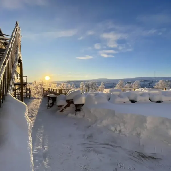 Udsigten fra Högfjällshotell