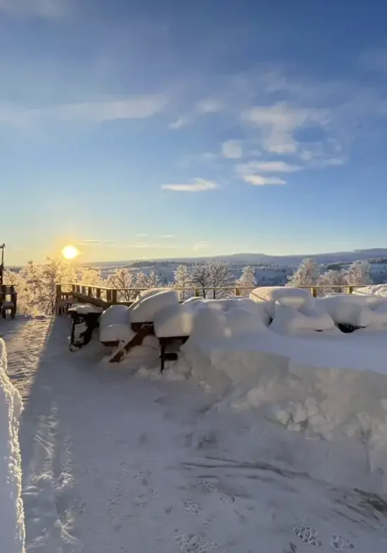 Udsigten fra Högfjällshotell